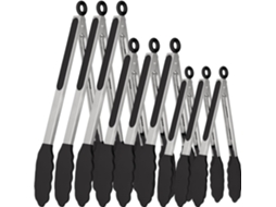 Conjunto De 9 Pinças Silicone Para Cozinha 7, 9, 12cm Pinças De Cozinha Com Pontas Silicone Resistentes Ao Calor Para