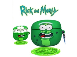 Capa Para Fone De Ouvido Rick Airpods, Capa Fofa Para Fone De Ouvido, Pescoço De Silicone Macio Brilvibera
