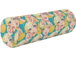 Travesseiro Cilíndrico para Pescoço Frodotgv Capa Removível Dormir e Aliviar Dores, Lollipop Girl Suporte