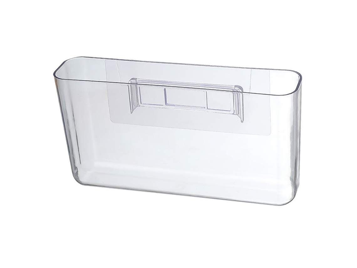 Organizador de parede transparente de plástico durável para controle remoto e celular grande capacidade fácil de instalar com marca