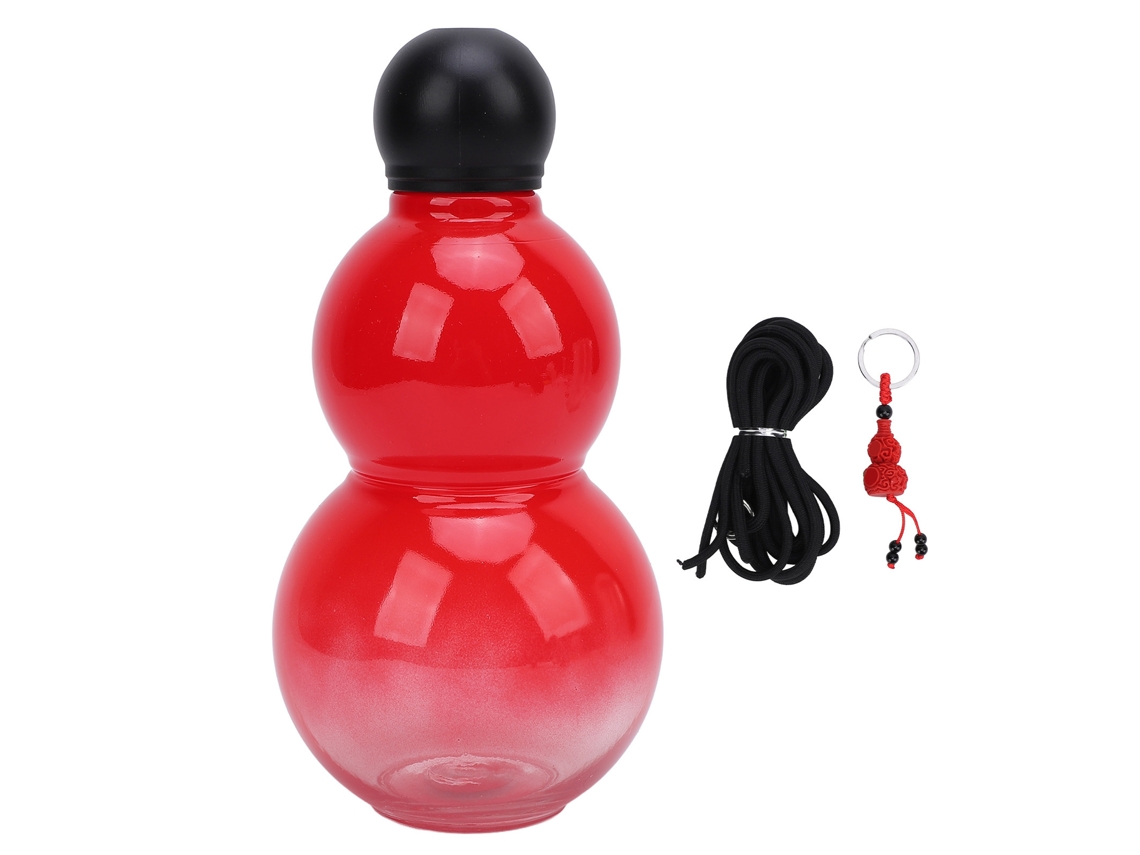 Garrafa de Gourd 800ml Pp Pc Plástico Esportes Vermelha