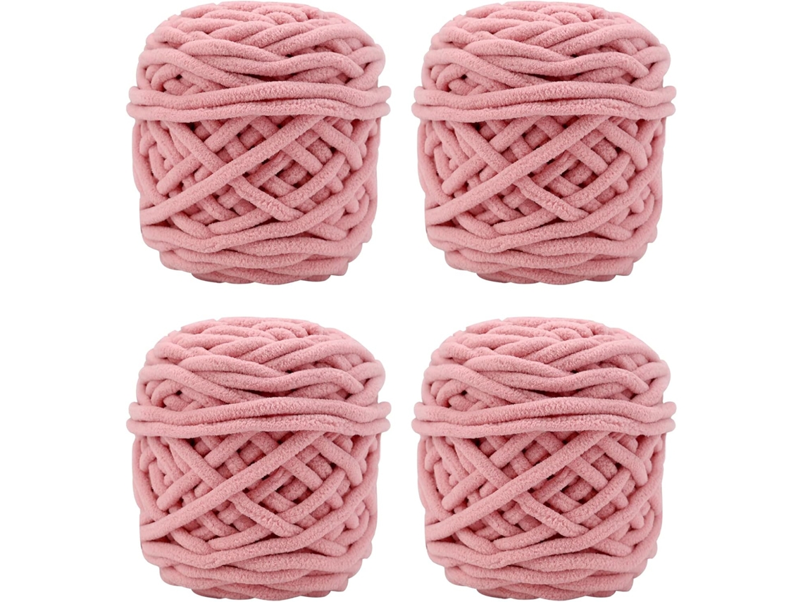 Fio 4x Fio Para Crochê, Fio Grosso E Macio Para Projetos De Fios X44 Yd Slowmoose