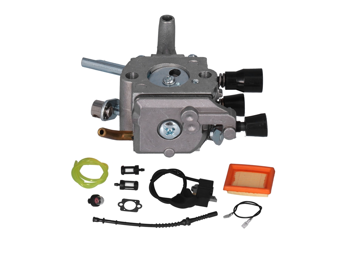 Kit de carburador com filtro de ar e bobina Primerox para Stihl FS120 FS200 FS250