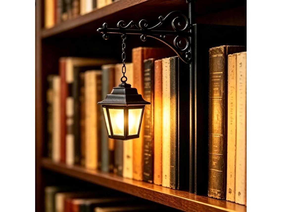 Luminária De Biblioteca, Luminária De Mesa Rústica, Luminária