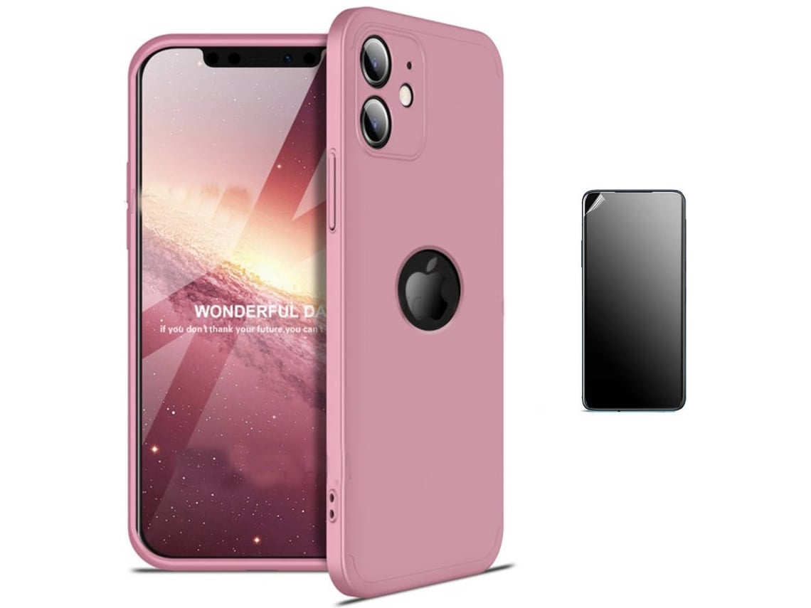 Kit Capa E Película Iphone 11 Ultimatte Slim Armor 360º Rosa