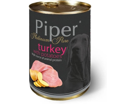Alimento em Patê para Cão Adulto PIPER Piper Platinum Pure Peru com Batata (Quantidade: 400 g)