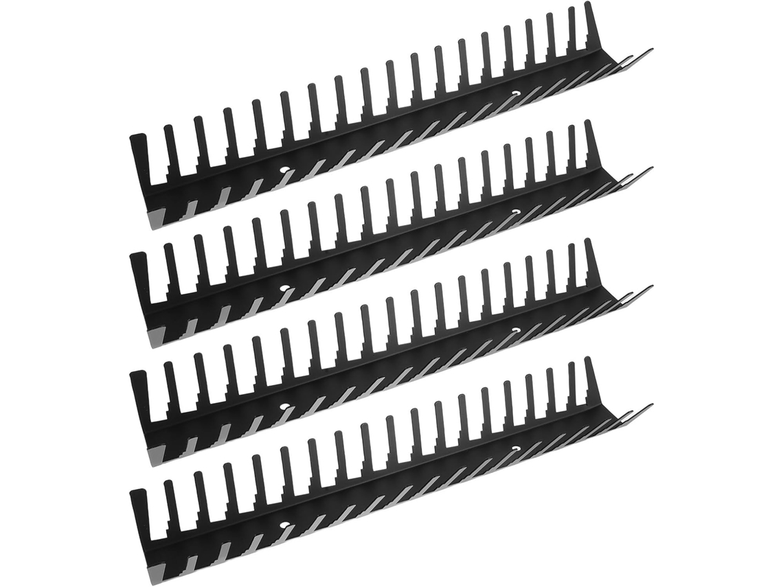 Suporte De Parede Para Cds Com 4 Peças E Tampa Frontal Transparente, Em Aço.
