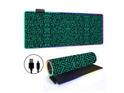 Mousepad Tapete De Mesa Retroiluminado Rgb Com Linhas Simples Brilvibera (estilo 29, 3006004mm)