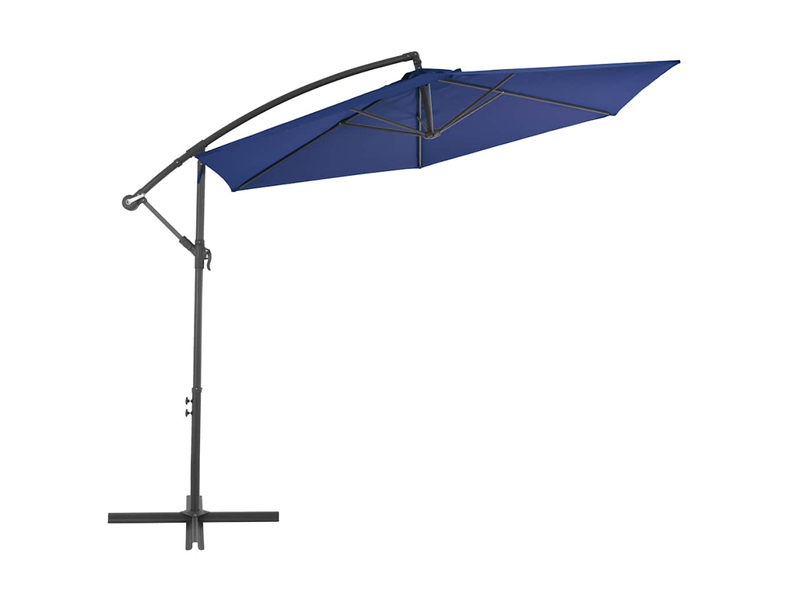 Maison Exclusive - Guarda-sol De Jardim Cantilever C/ Poste Alumínio 300 Cm Azul