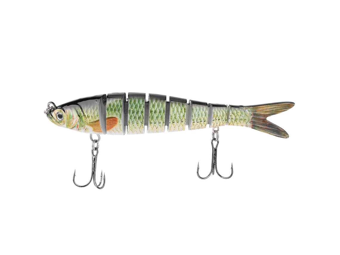 Lure Bait For Long Casting Sea Bass, Multi-section Hard Bait With Hooks