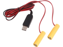 Lanterna Com Cabo Usb, Elimina A Necessidade De Pilhas Aa Lr6 2 Em 1