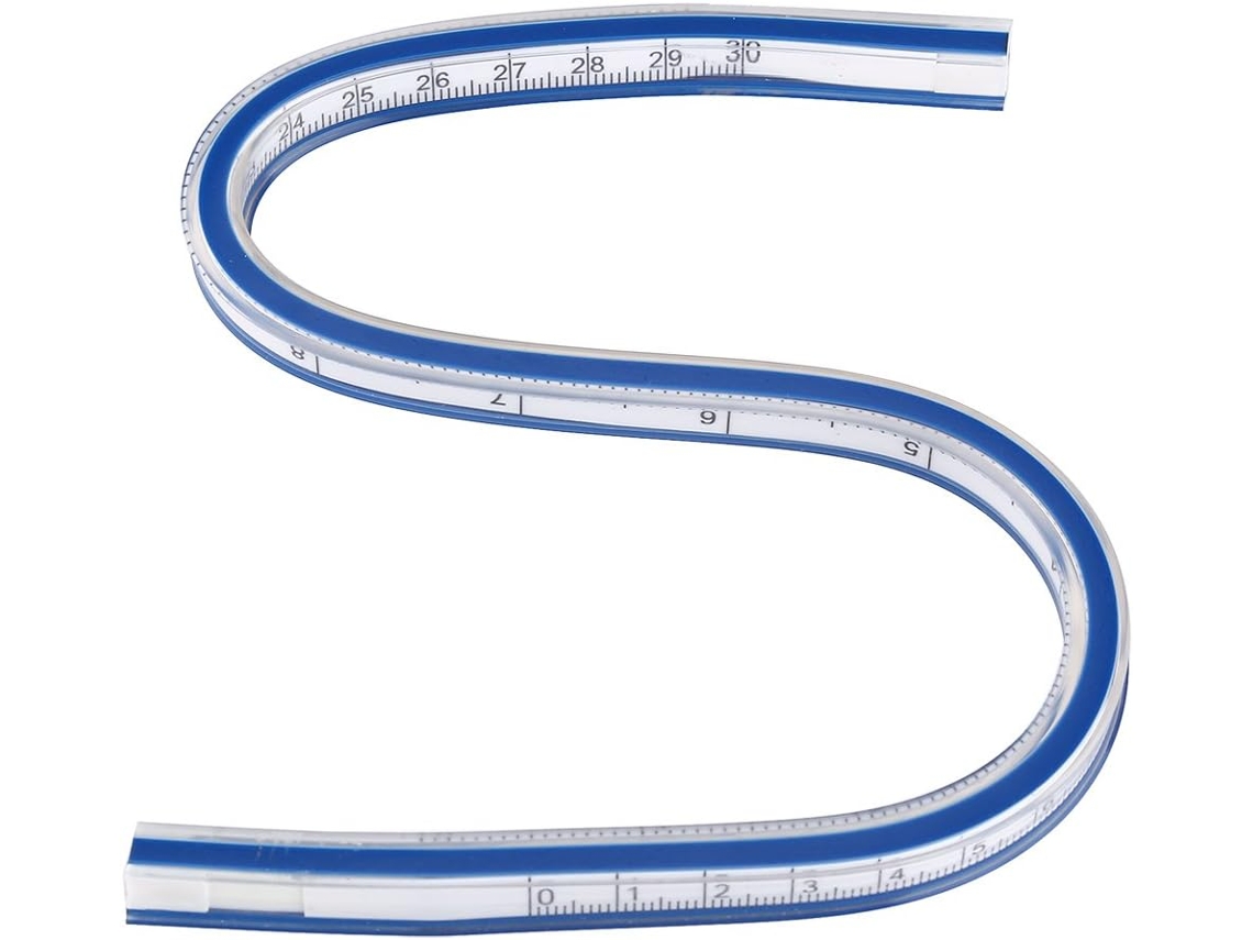 Flexível Curved Régua Alomejor, Desenho Tool, Flexível Design Régua Para Engenharia, Graphics, Design