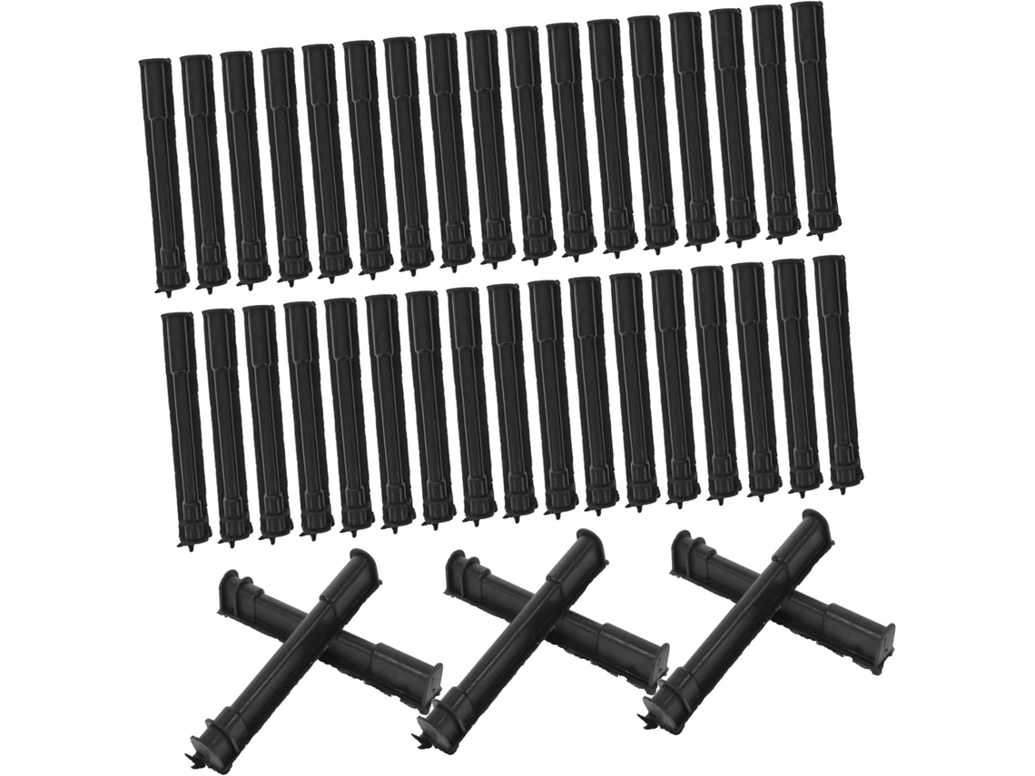 Conjunto de 60 peças de suporte de gancho para bicicleta, proteção da roda, montagem rápida em plástico.