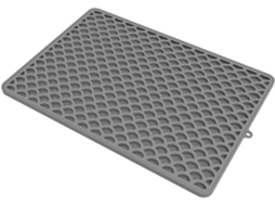 Tapete de silicone para secar louça, ideal para bancada de cozinha, com design superabsorvente de dupla camada.