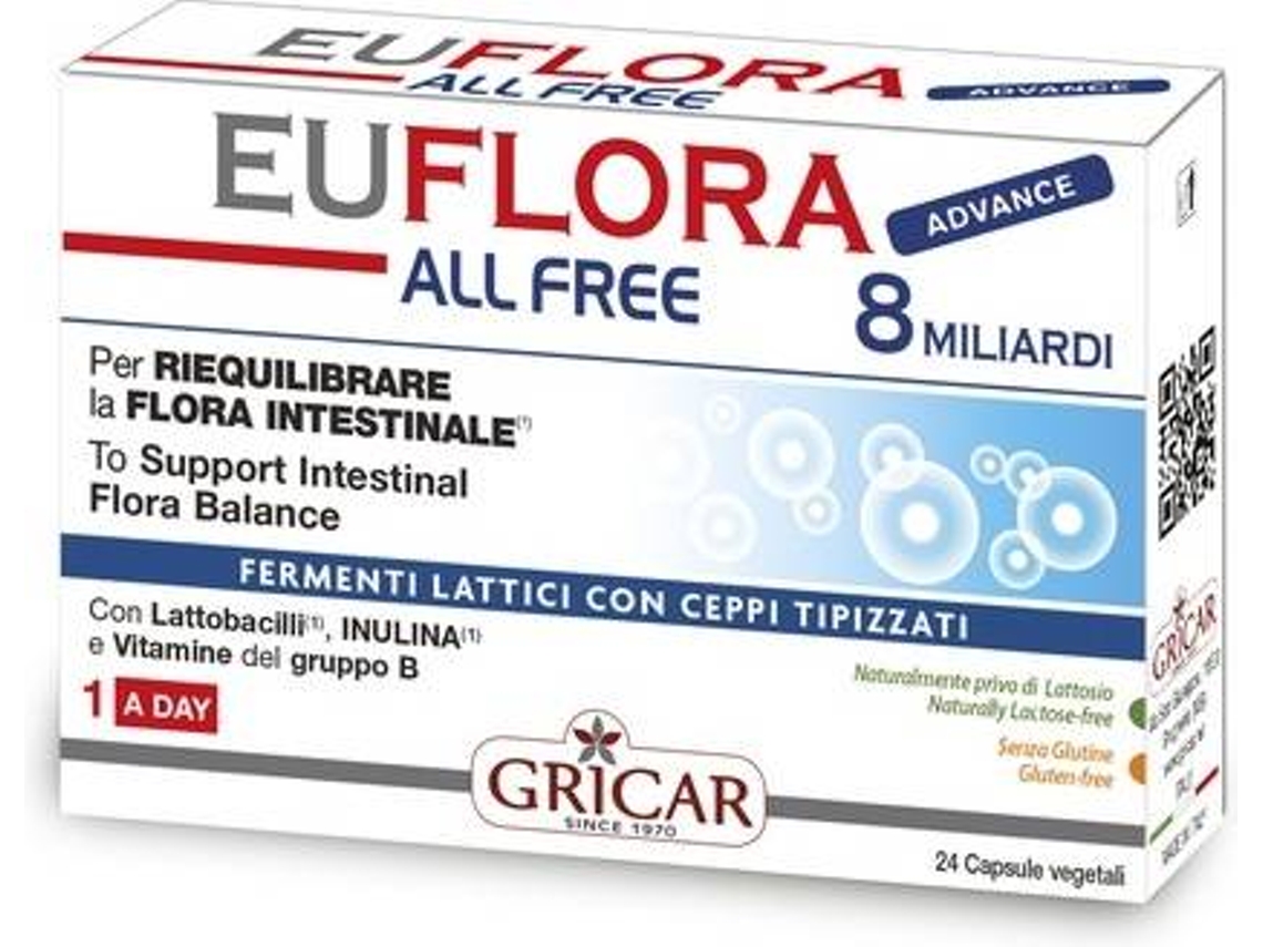 Suplemento Alimentar GRICAR Euflora All Free (24 cápsulas de 510mg)