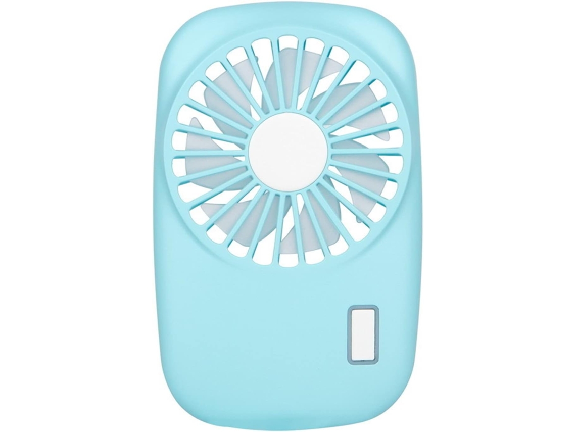 Mini Ventilateur Personnel Portable, Puissant Mais Léger, Vitesse De Vent Réglable, Rechargeable Par Usb, Dimensions : 7,8 X 2,3 X 12,9 Cm, Bleu.