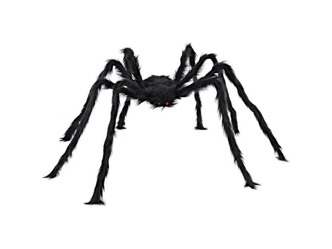 2026 decoración de Halloween de Aranha Peluda Gigante 150cm para Exteriores e Festa Linjou