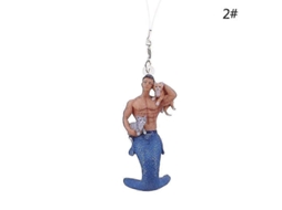 Omni colgante de Sireno para Hombre Adorno de Navidad Ornamental para Árbol de Navidad 8cm Acrílico N2