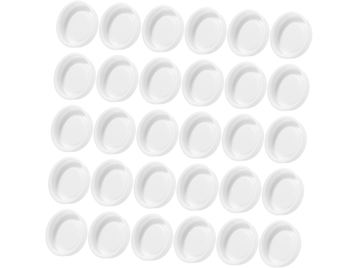 Pacote com 100 unidades de plástico, quantidade suficiente para uso diário e profissional.