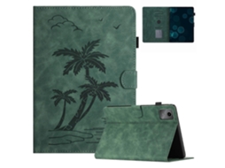 Capa de couro inteligente Webake para tablet com design de coqueiro