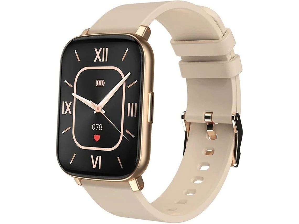 Smartwatch Tecido Touch 1.65 Ip68 À Prova Dágua Monitor de Freqüência Cardíaca Som Pedômetro Corrida Esportes Compatível Android Ios Cinza Bestvite