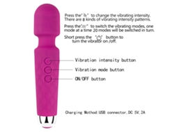 Vibrador De Silicona Av Wand Para Stimulação Do Clitóris E Seios Brinquedo Sexual Feminino