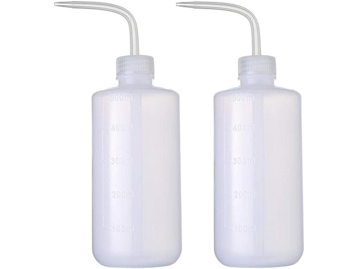 Garrafa De Lavagem Para Tatuagem, 2 Unidades 500ml, Garrafa Com Aperto Econômica Em Plástico Para Água, Ferramenta Para Materiais De Tatuagem