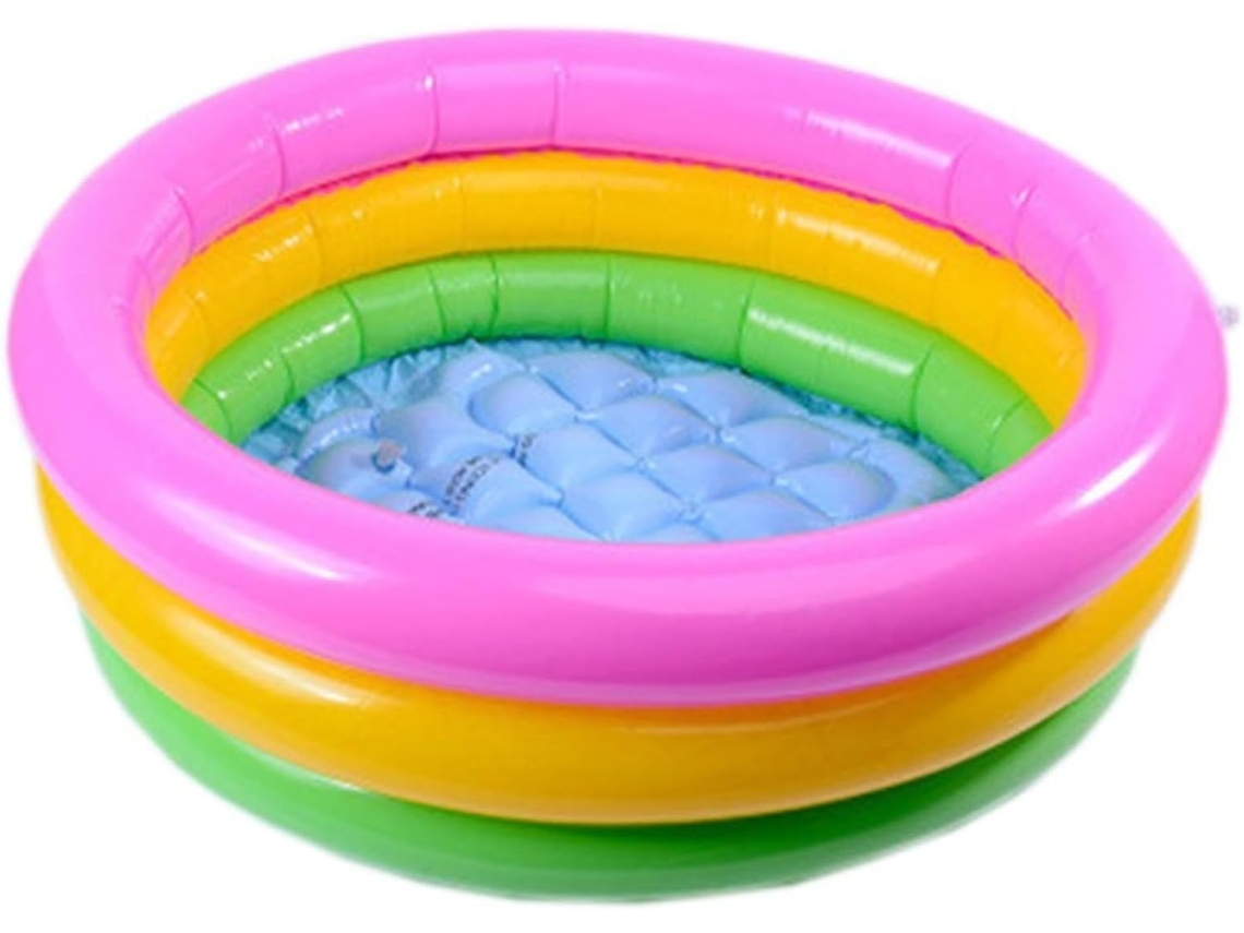 Piscina Inflável Infantil de Pvc Grosso para Diversão em Casa, Banheira Redonda com Estampa Pesca CHABERLU