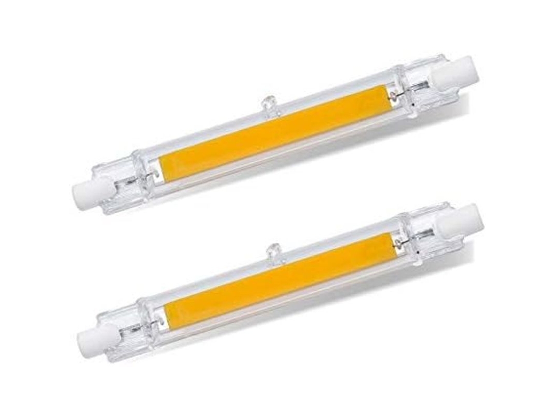 Lâmpada Led R7s 118mm Branco Frio 6000k 1200lm 13w Equivalente A 100w Halógena Pacote De 2
