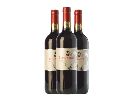 Vinho LEONARDO DA VINCI Leonardo Rosso Toscana (0.75 L - 3 Unidades)