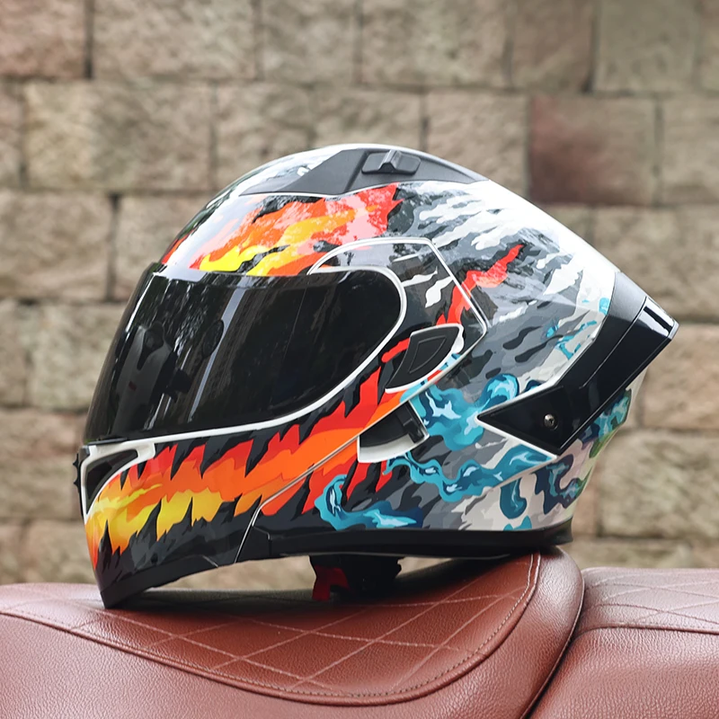 (g) Capacete Modular Unissex Com Lente Dupla, Certificado Dot, Material Abs