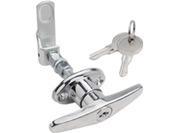 Kit De Fechadura Com Puxador Em T Liga Zinco Para Porta Garagem Caminhão, Acessórios Para Reforma E Ferragens Casa, 1 Peça