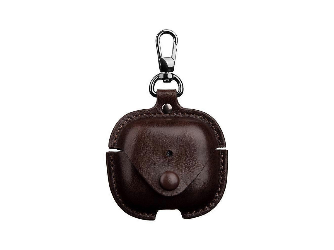 Capa Protetora De Couro Com Gancho Para Fones De Ouvido Redmi Buds 6 Active Edition Business