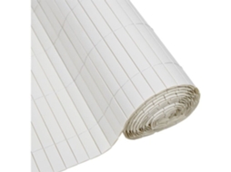 Malla De Pvc De Doble Cara Con Textura De Caña, 1 X 3 M 1600 G/m² Opacidad 4/5, Resistente A Los Rayos Uv Blanca Nature