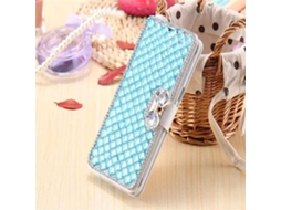 Capa de seda com diamantes para iPhone EOOCOO