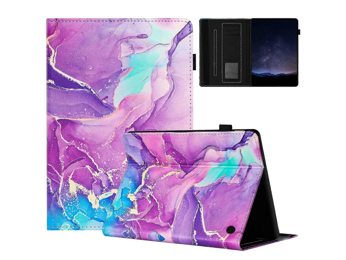 Capa de couro para tablet Marble Litchi Smart Webake