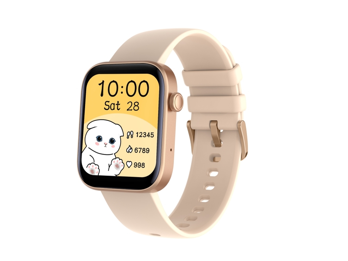 (dourado) Smartwatch Bluetooth Com Tela Tft De 1,8 Polegadas E Mais De 100 Modos Esportivos.
