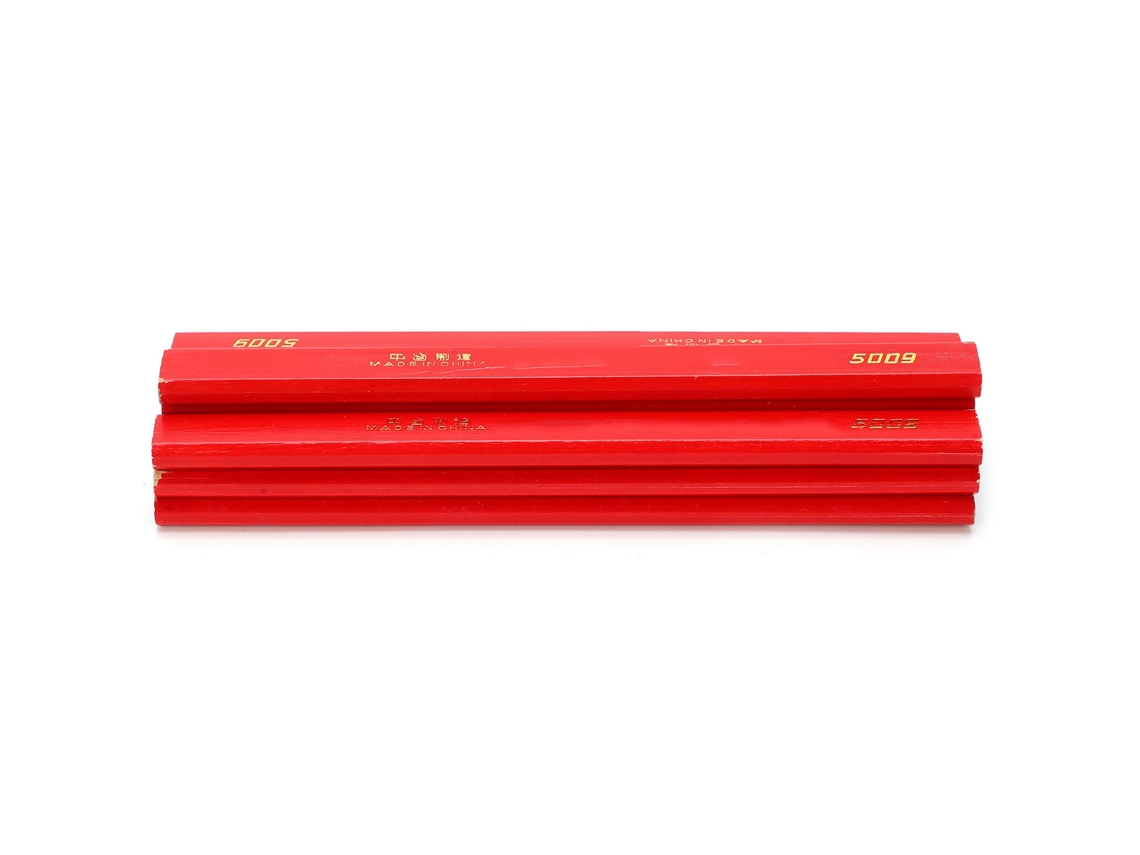 10 Lápis De Carpinteiro Construtor 170mm Octogonais Madeira Vermelho Ferramenta De Marcação Para Trabalho De Madeira