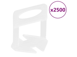 Vidaxl Niveladores De Ladrilhos 2500 Pcs 3 Mm