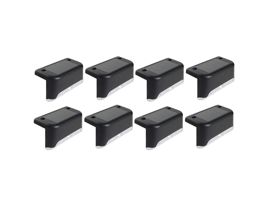 Luz Solar Externa Deck Escadas Led Branca Ip65 Jardim Pátio Fence S/MARCA