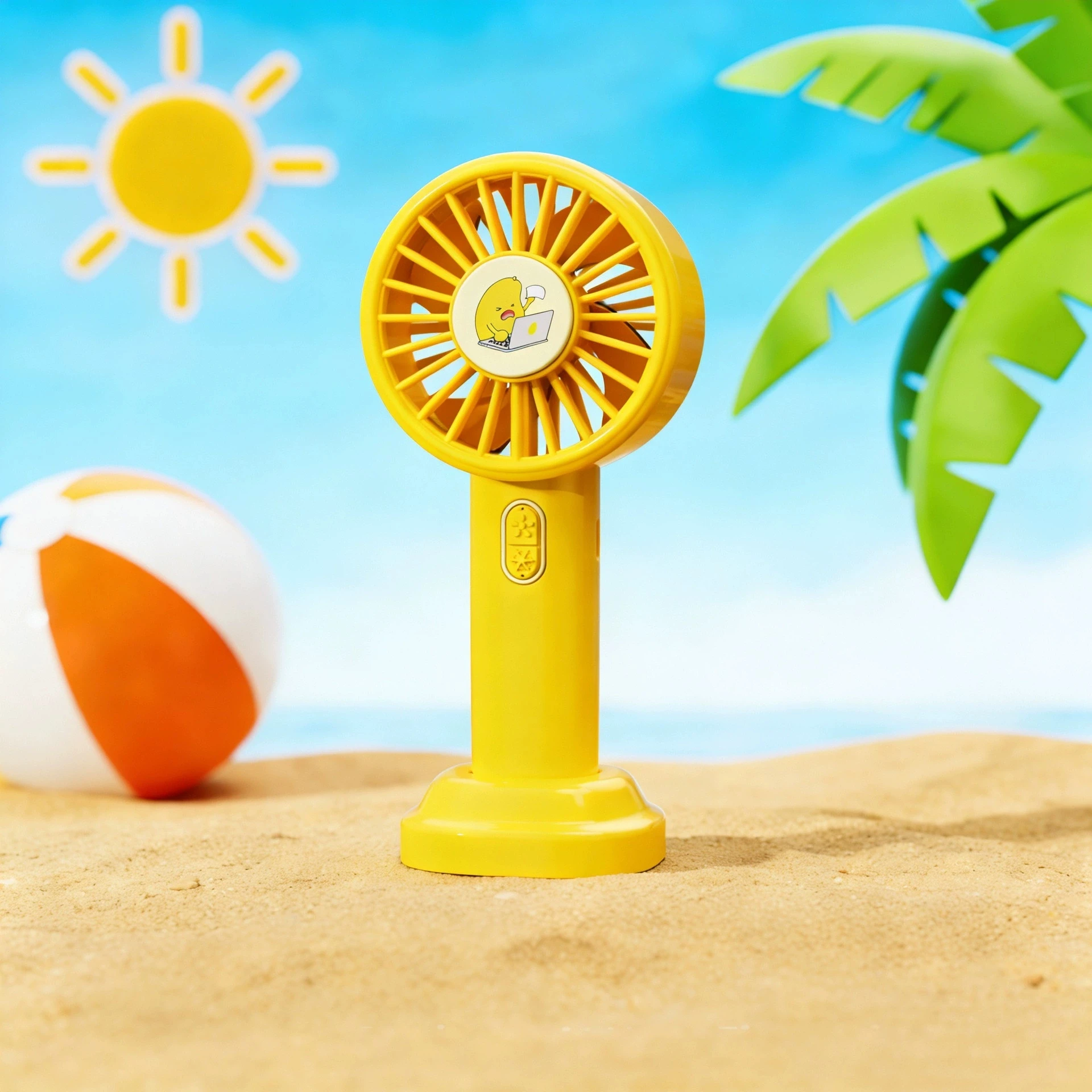 Mini Ventilador Panda MDUG com Três Velocidades e Compacto