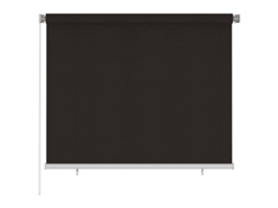 Vidaxl Estore De Rolo Para Exterior 185 Cm (l) X 140 Cm (a) Castanho Hdpe