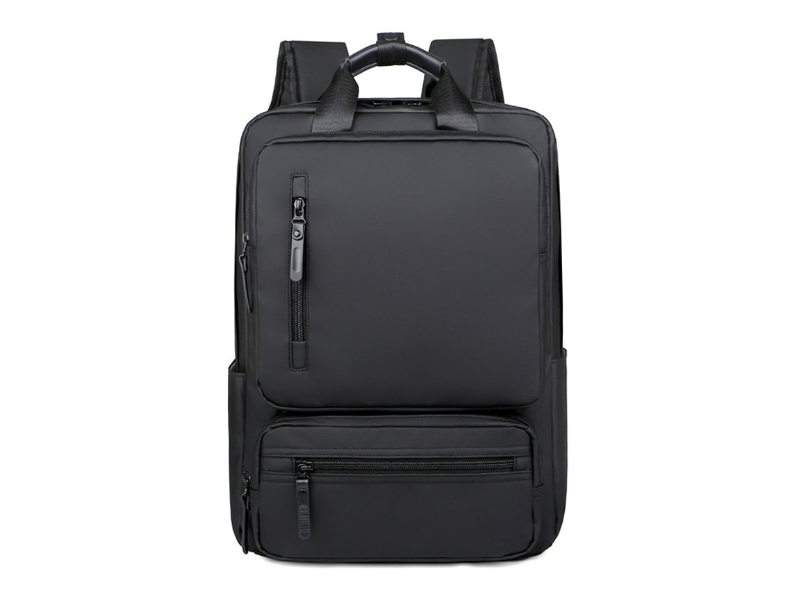Mochila Para Portátil Compatível Com 15, 6 Polegadas, Com Compartimento Acolchoado, Com Alças Ajustáveis, Preta, Variante 15 Tressino
