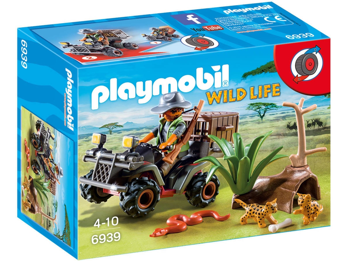 PLAYMOBIL Wild Life: Evil Explorer with Quad (Idade mínima: 4)