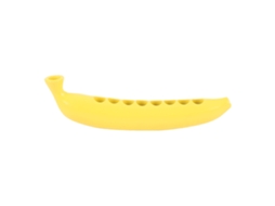 Porta-velas portátil Baok em formato de banana com 8 furos, design atraente com tema de banana para decoração de casa.