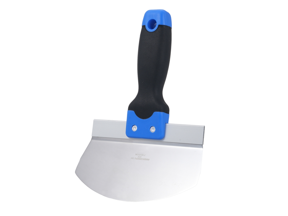 Ferramenta Manual De Aço Inoxidável Para Acabamento De Drywall: Colher De Cubo, Pá Curva, Lâmina De Massa E Raspador