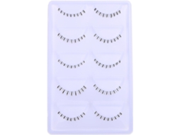Cílios Postiços Pretos para Cílios Inferiores, 10 Pares, Fibra Fácil de Usar.
