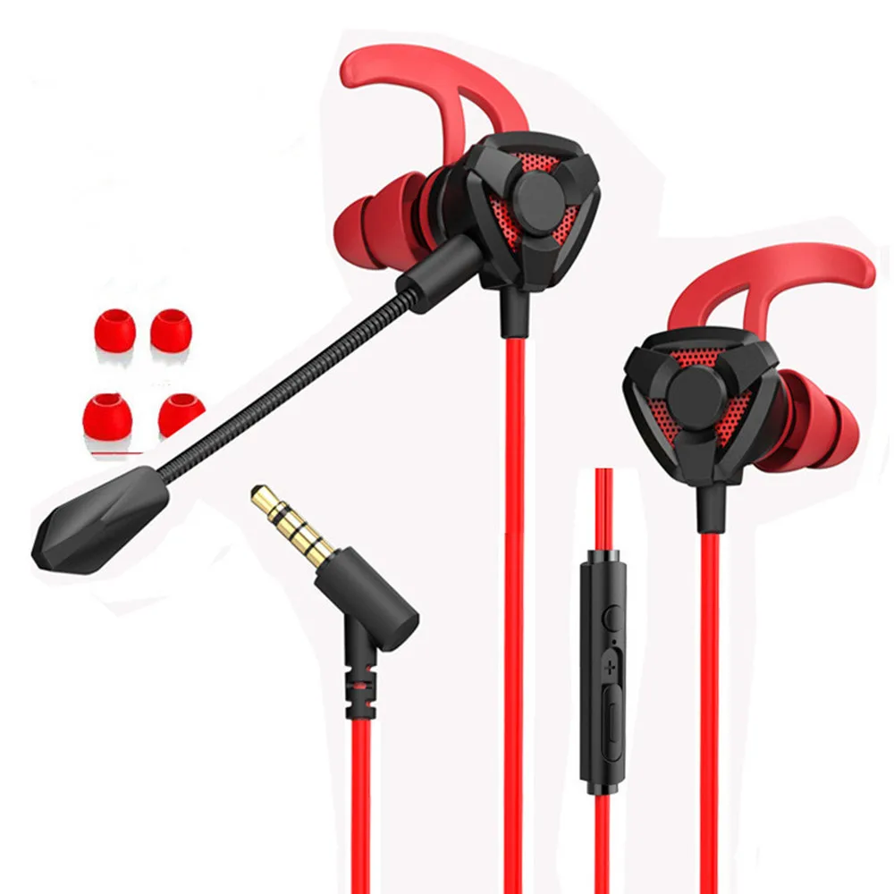 (vermelho) Headset Gamer Versão Com Fio, Microfone E Cancelamento De Ruído.