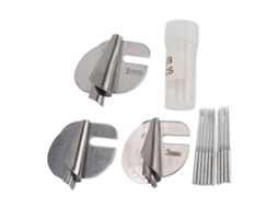 Kit de 3 pés calcadores universais em aço inox CHABERLU