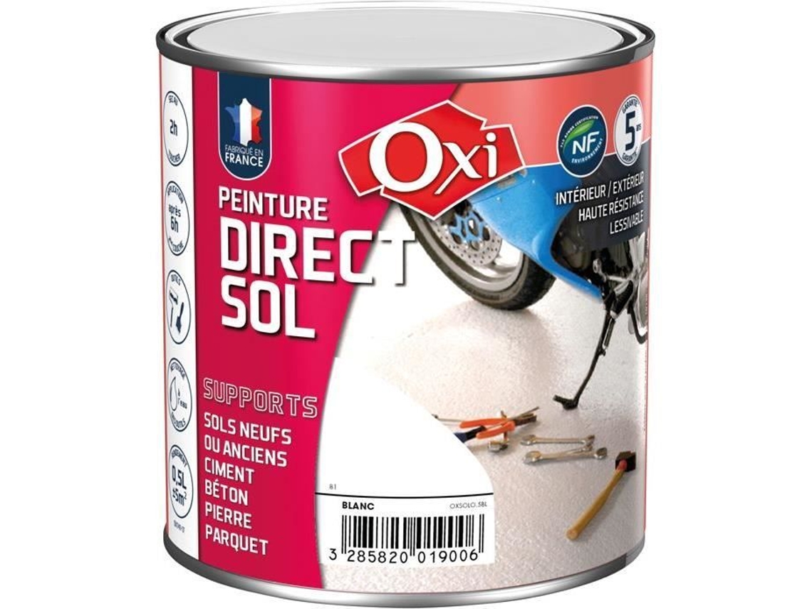 Tinta Direta Para Chão Oxi Cinza Claro 0,5 L Satinado Resistente A Passagens Repetidas